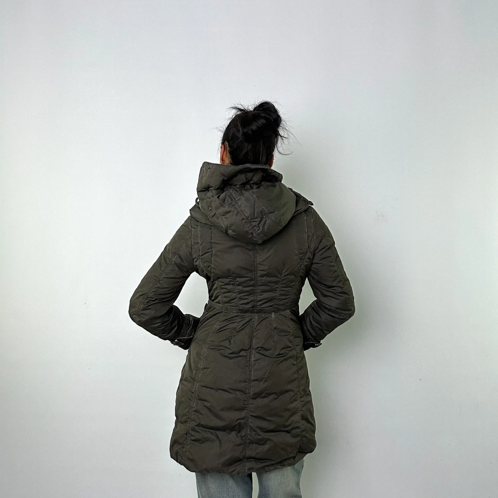 Olive Green y2ks Moncler Phalangere Puffer Jacket Coat (S)