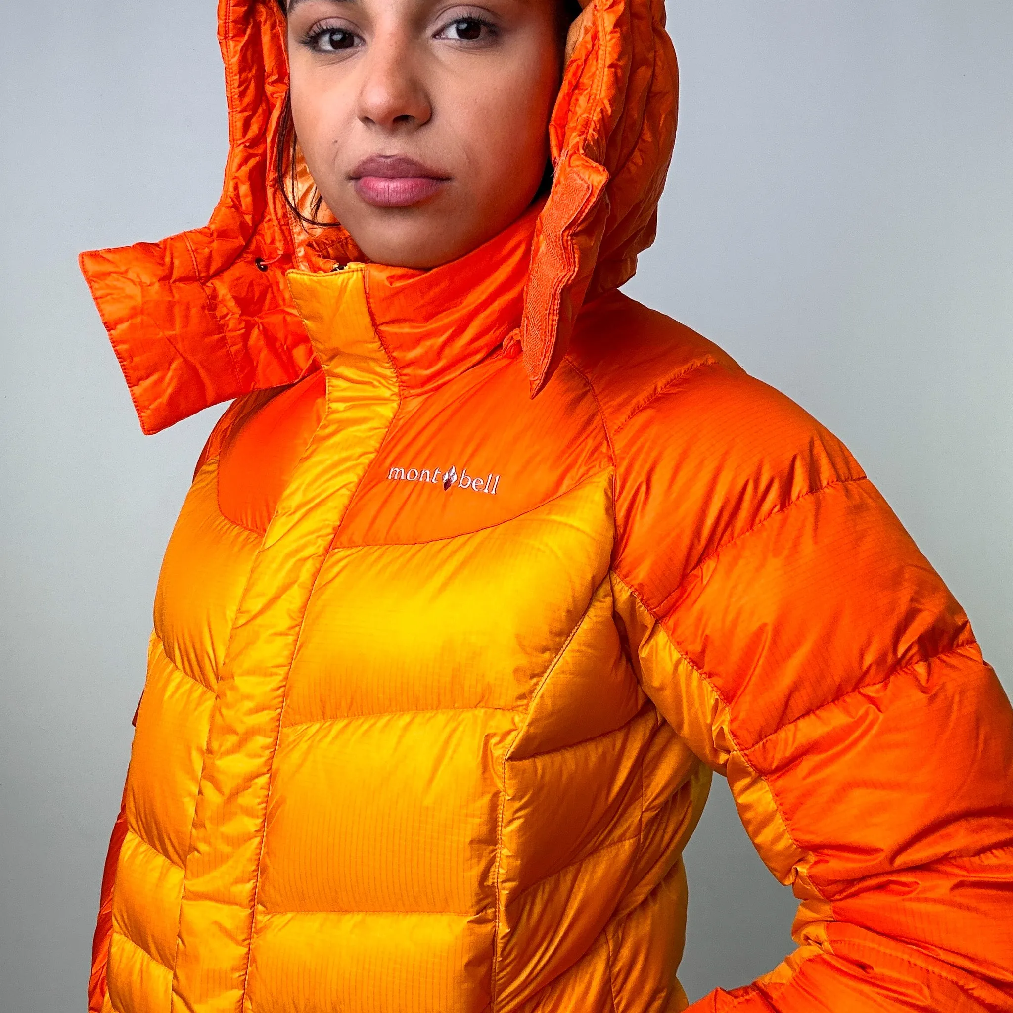 Orange 90s Mont Bell EX 700+ Puffer Jacket Coat (S)