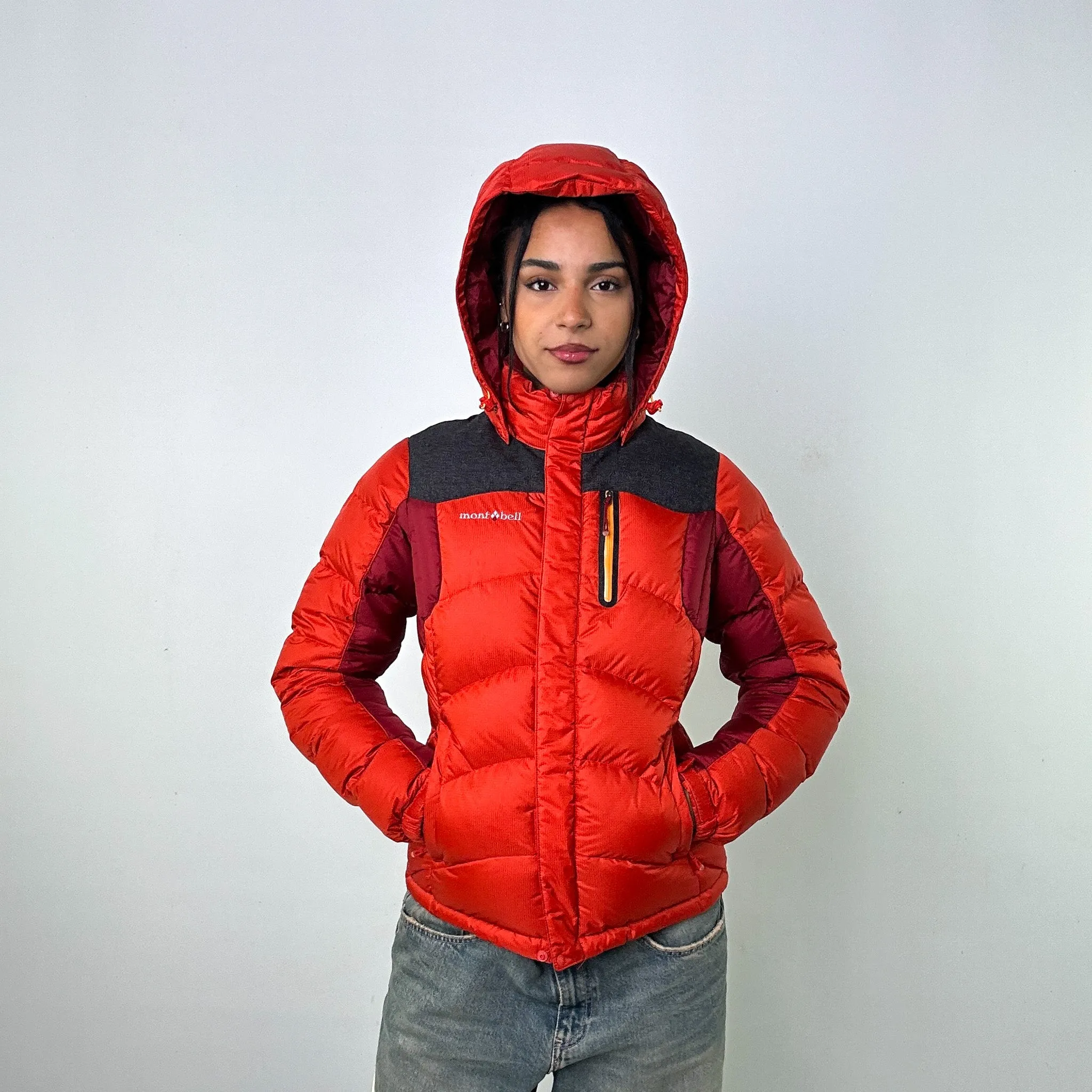 Orange 90s Mont Bell Puffer Jacket Coat (M)