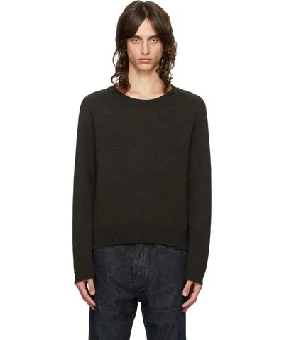 Our Legacy Brown True Round Neck Sweater