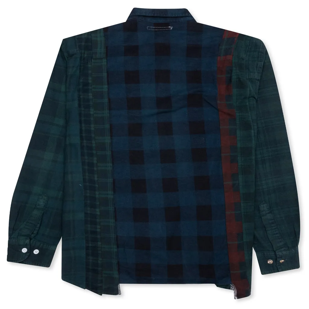 Over Dye 7 Cuts Shirt - Green