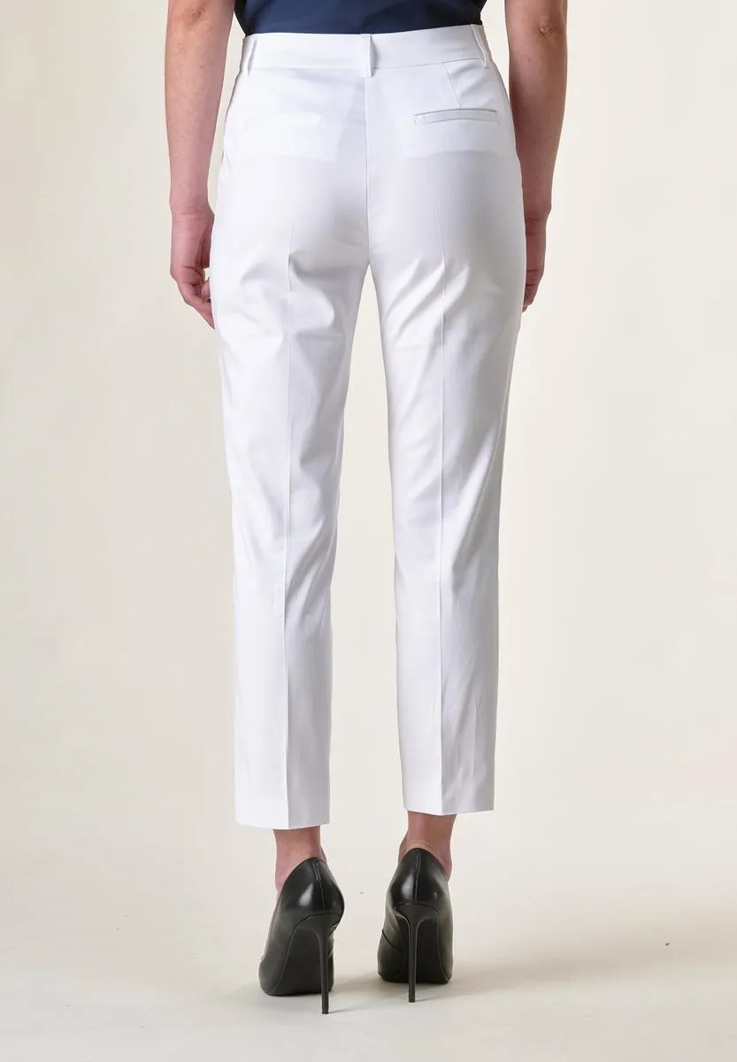 Pantalone bianco capri