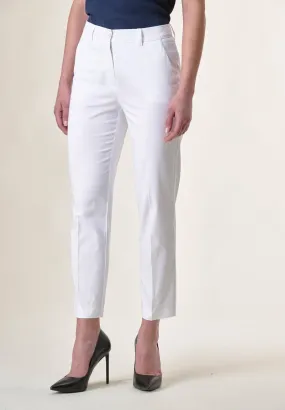 Pantalone bianco capri