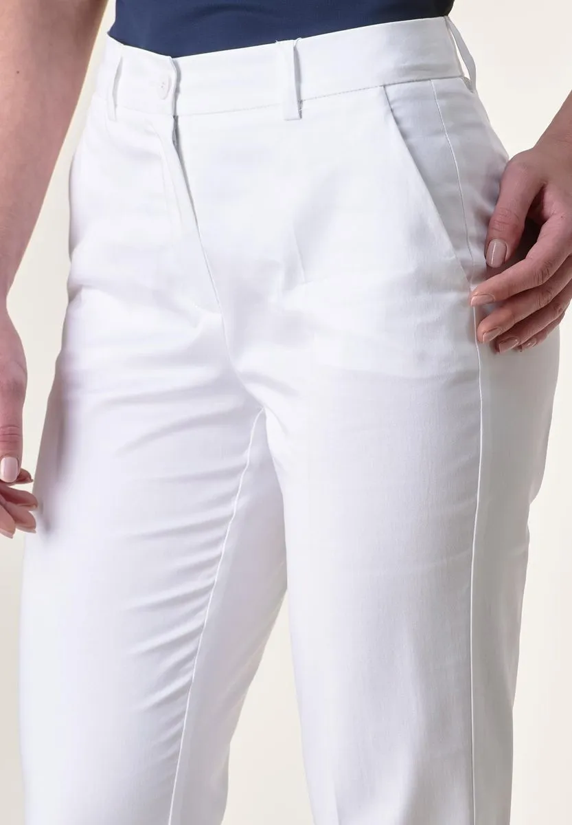 Pantalone bianco capri