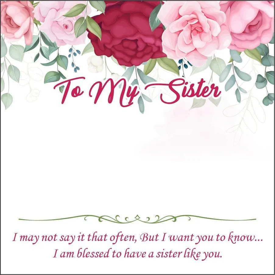 Personalized Sister Keychain