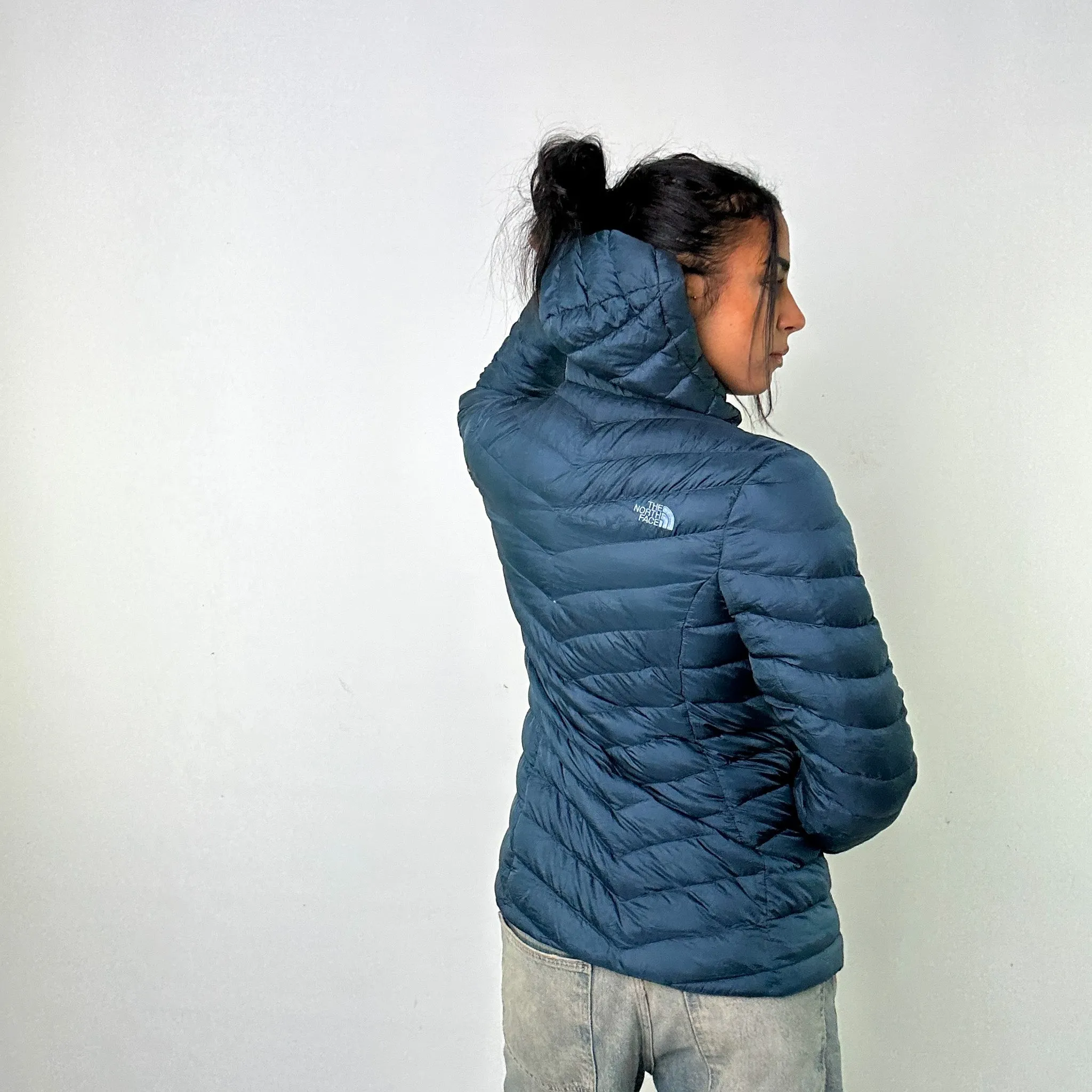 Petrol Blue 90s The North Face 800 Series Puffer Jacket Coat (M)