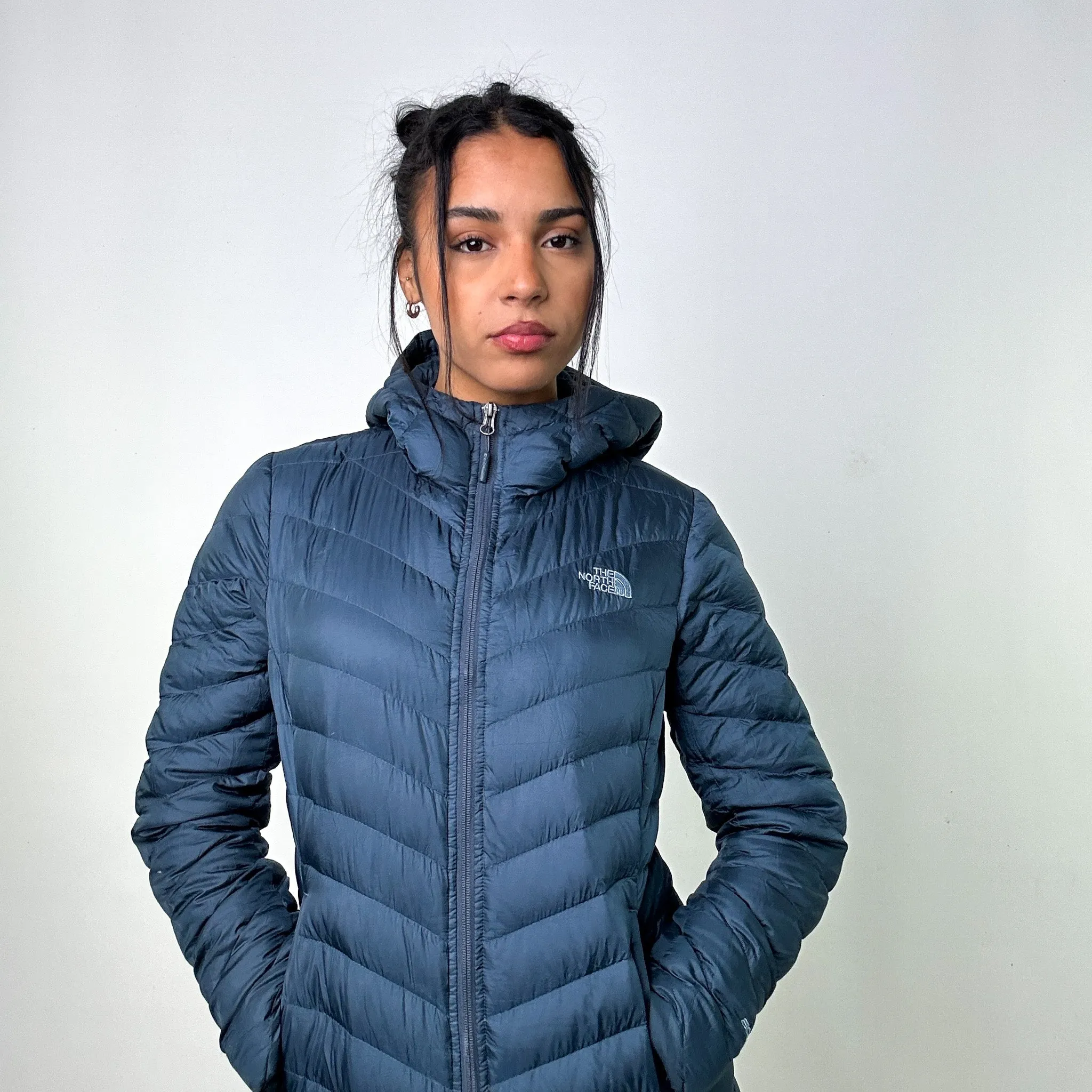 Petrol Blue 90s The North Face 800 Series Puffer Jacket Coat (M)