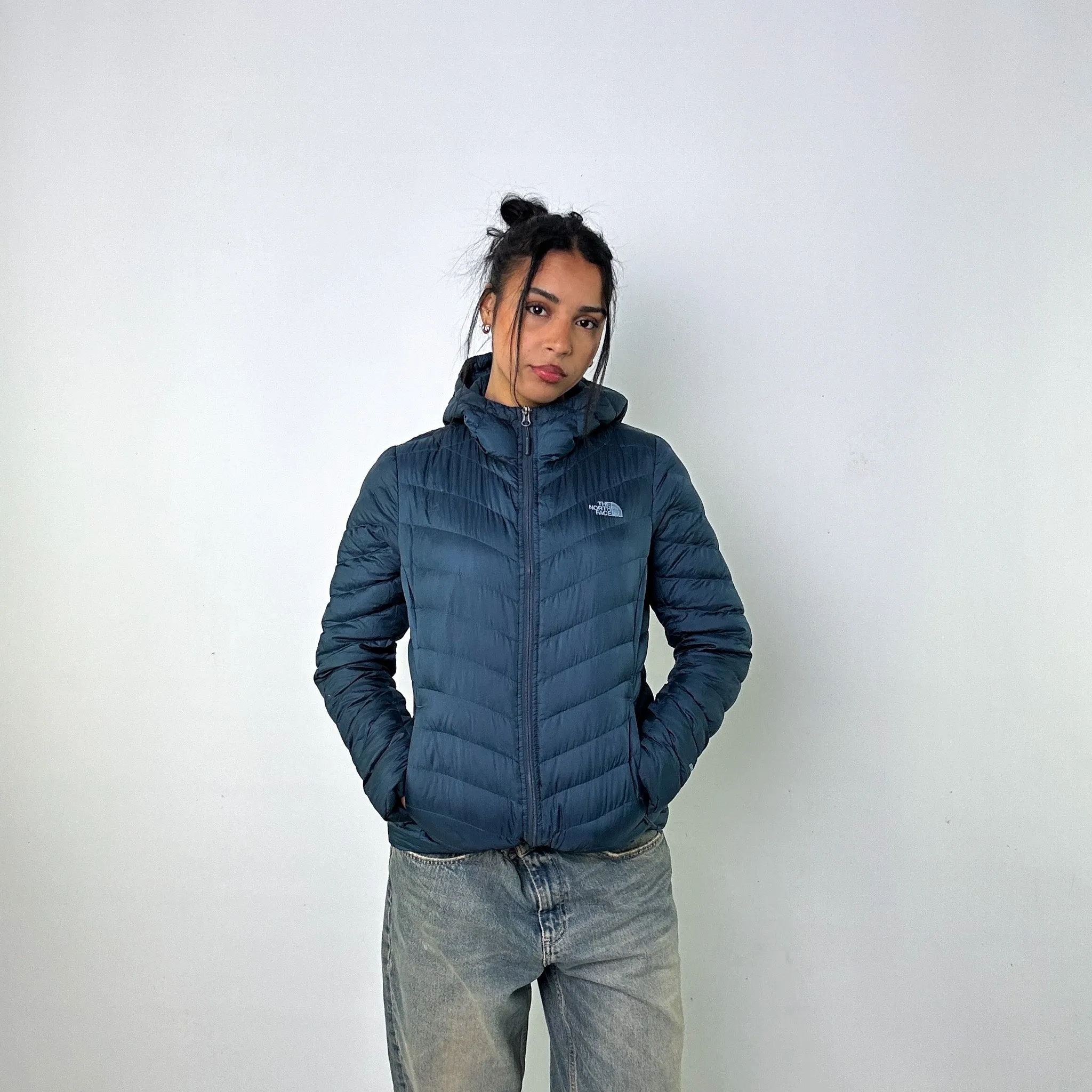 Petrol Blue 90s The North Face 800 Series Puffer Jacket Coat (M)