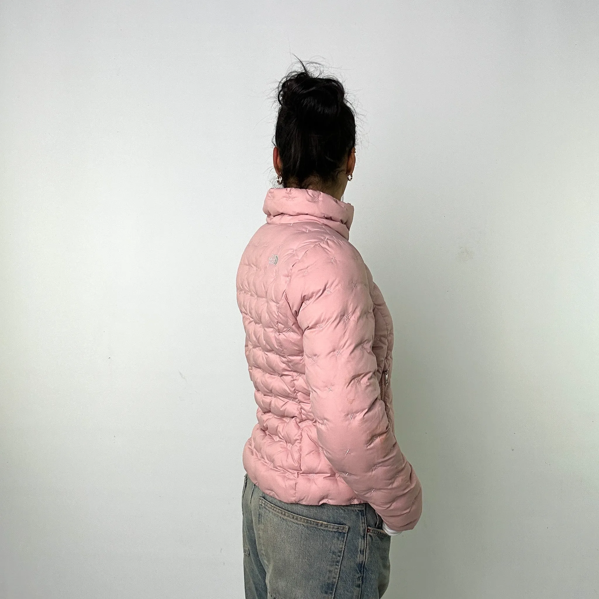 Pink 90s The North Face 550 Series Puffer Jacket Coat (S)