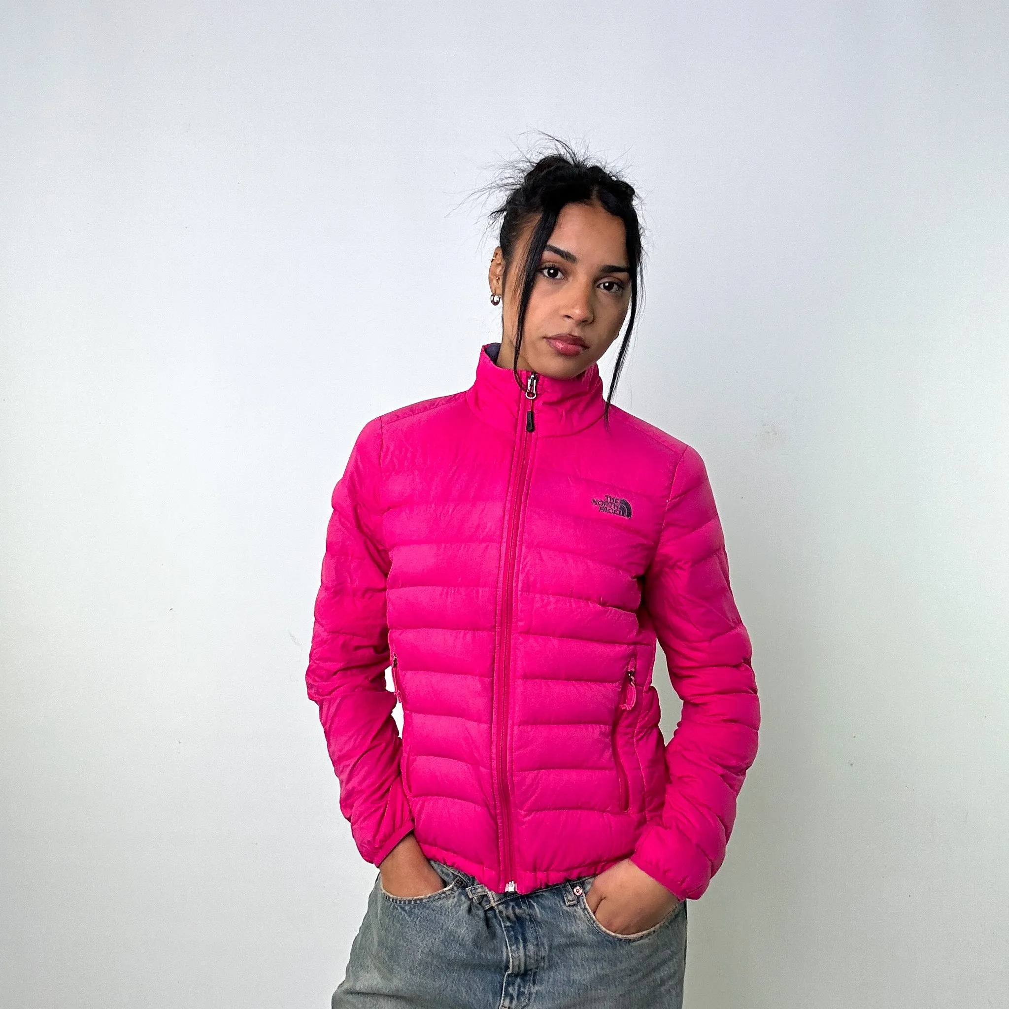 Pink y2ks The North Face 700 Pro Puffer Jacket Coat (S)