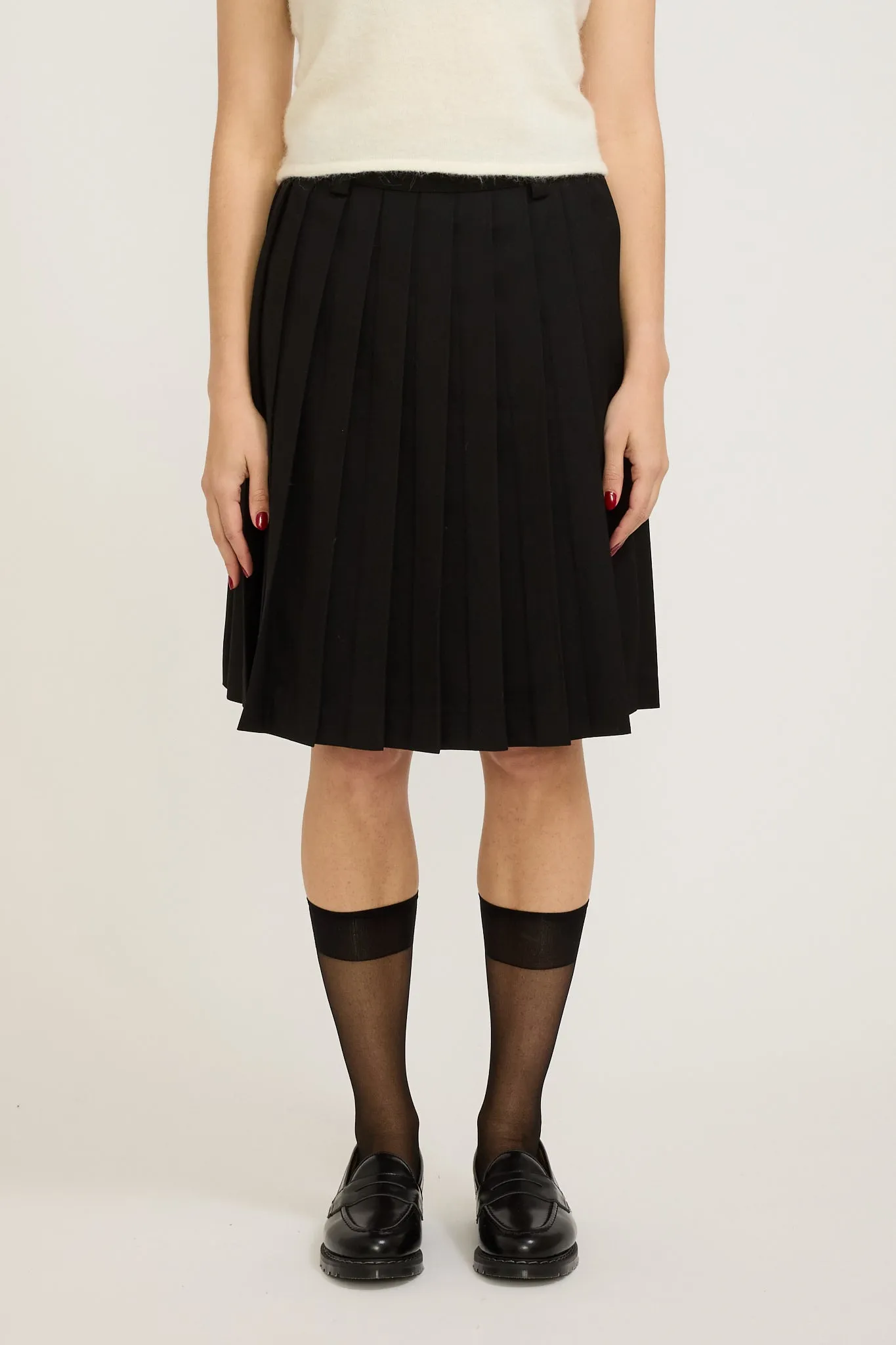 Pleated Skirt Black