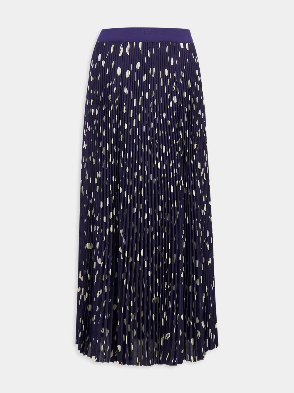 Polka Dot Pleated Skirt