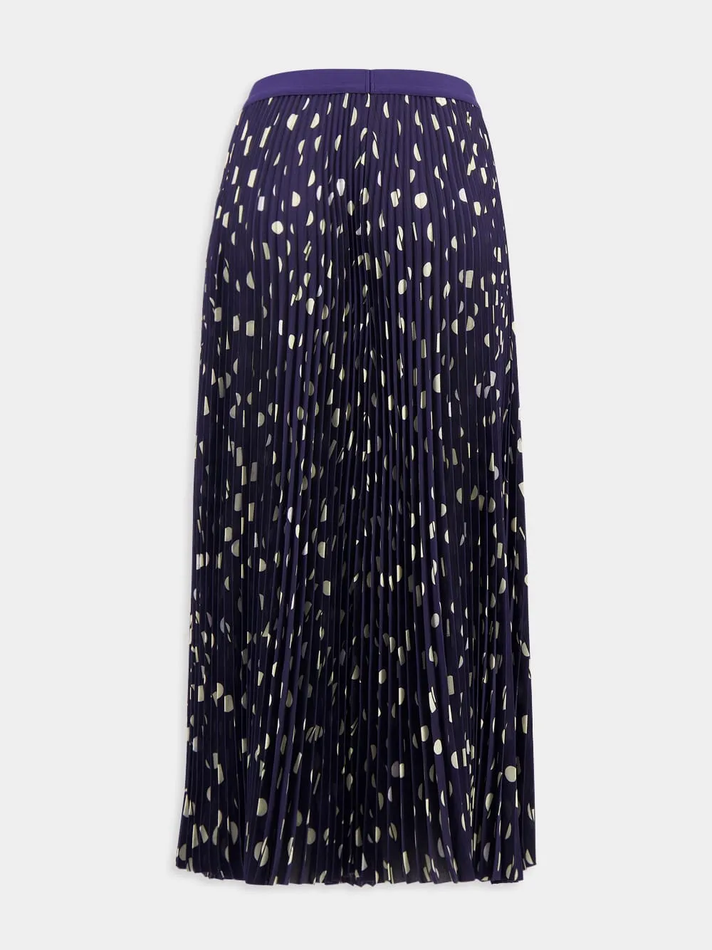 Polka Dot Pleated Skirt