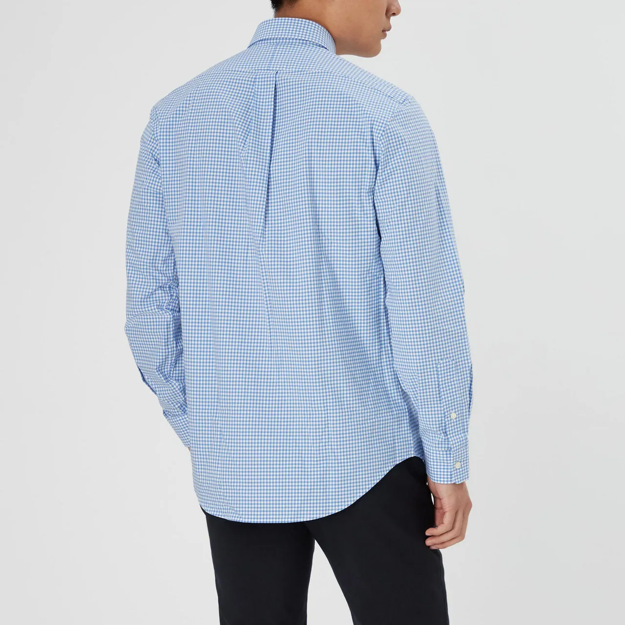 POLO RALPH LAUREN Gingham Check Poplin Shirt - Blue