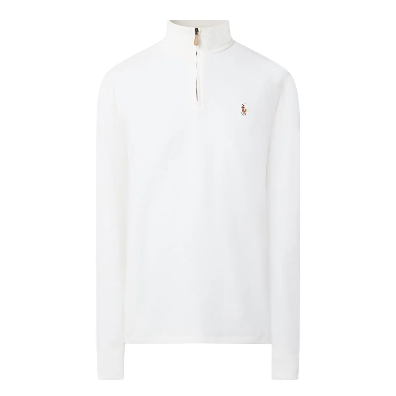 POLO RALPH LAUREN Logo Half-Zip Sweatshirt - Cream