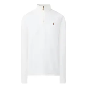 POLO RALPH LAUREN Logo Half-Zip Sweatshirt - Cream