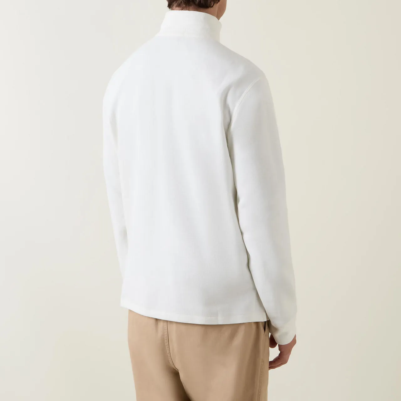 POLO RALPH LAUREN Logo Half-Zip Sweatshirt - Cream