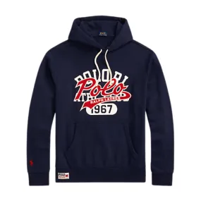 Polo Ralph Lauren Stacked-Logo Fleece Hoodie (Cruise Navy)