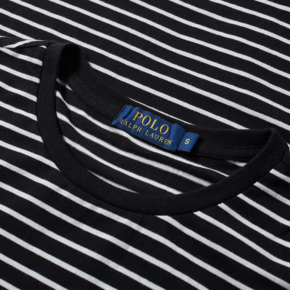 Polo Ralph Lauren Stripe Crew TeeBlack & White