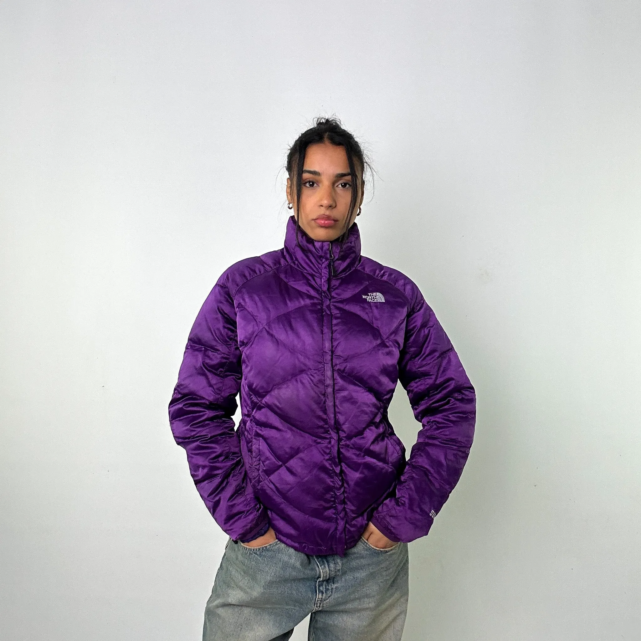 Purple 90s The North Face 550 Series Puffer Jacket Coat (L)