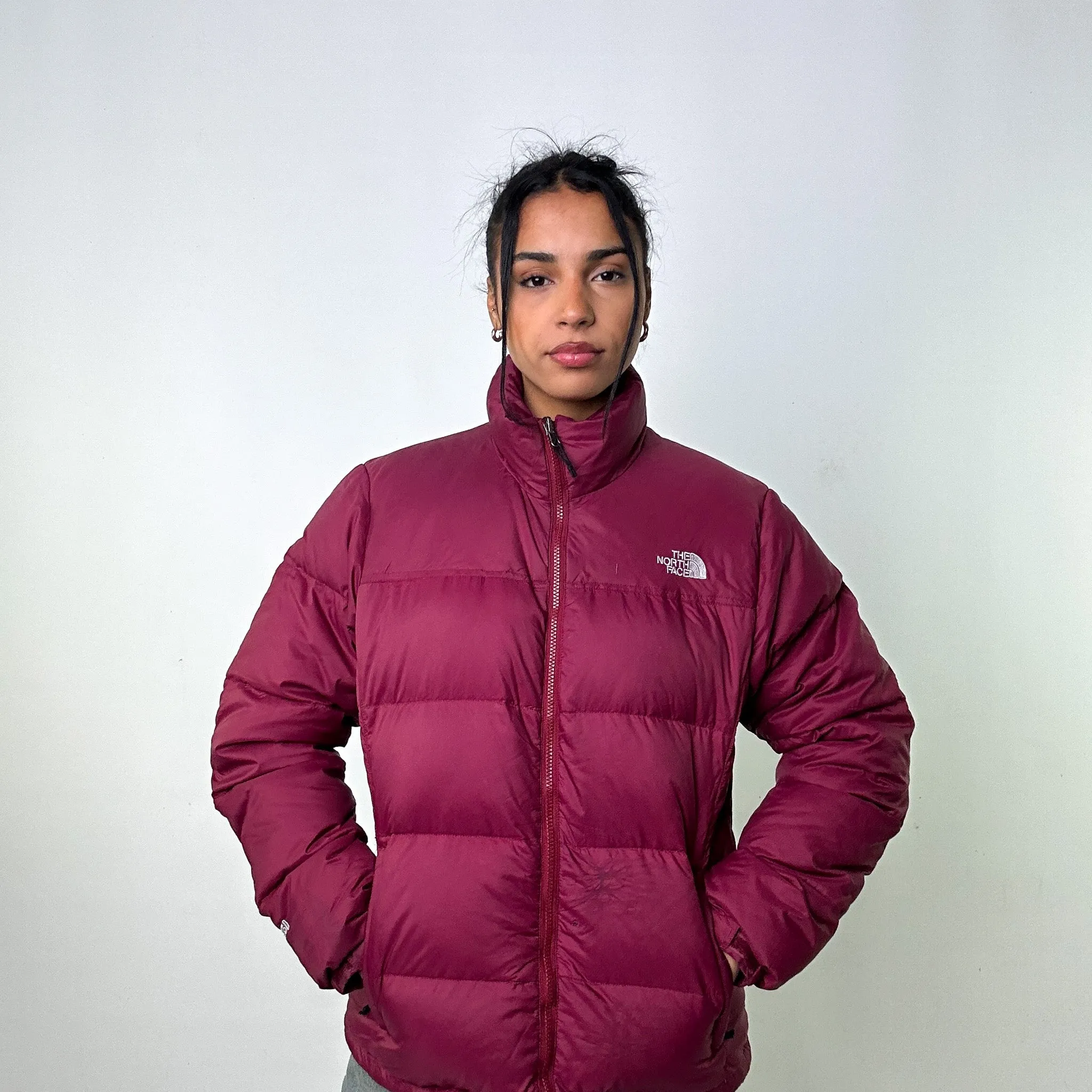 Purple 90s The North Face 550 Series Puffer Jacket Coat (XL)