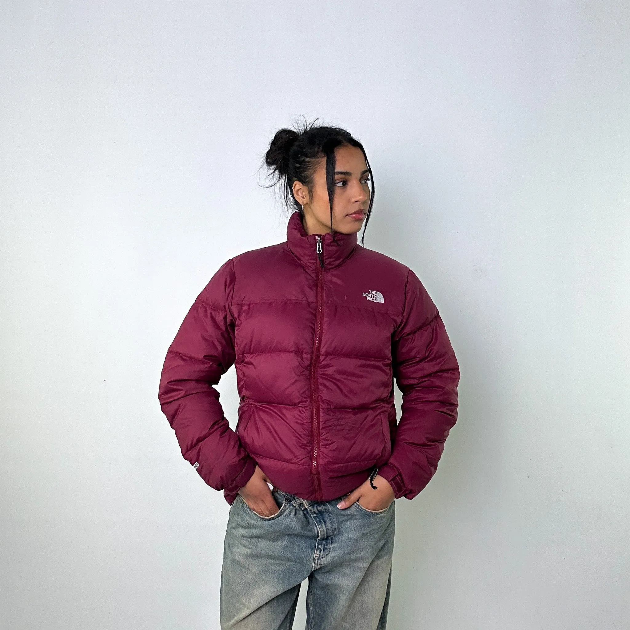 Purple 90s The North Face 550 Series Puffer Jacket Coat (XL)