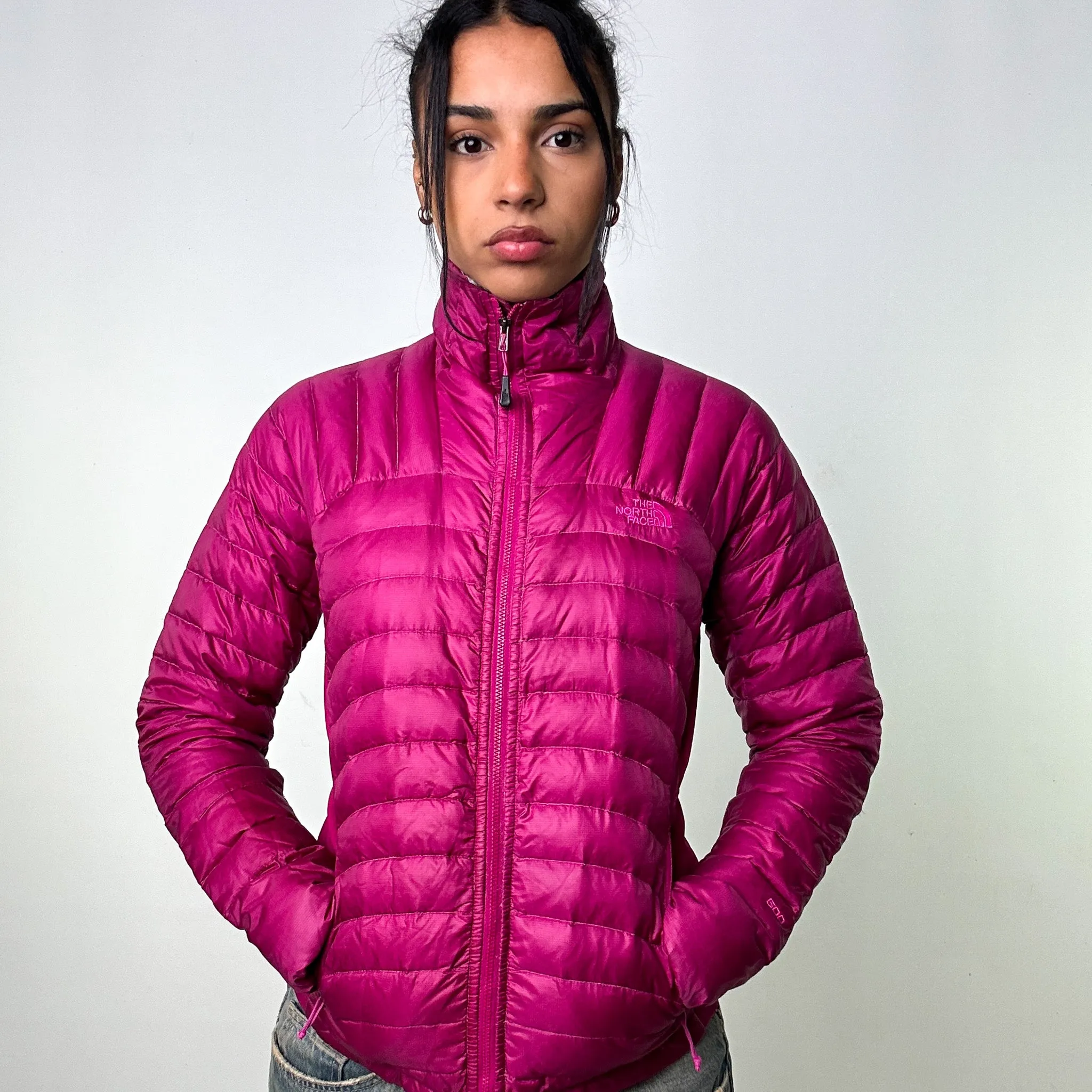 Purple 90s The North Face 600 Series Puffer Jacket Coat (S)