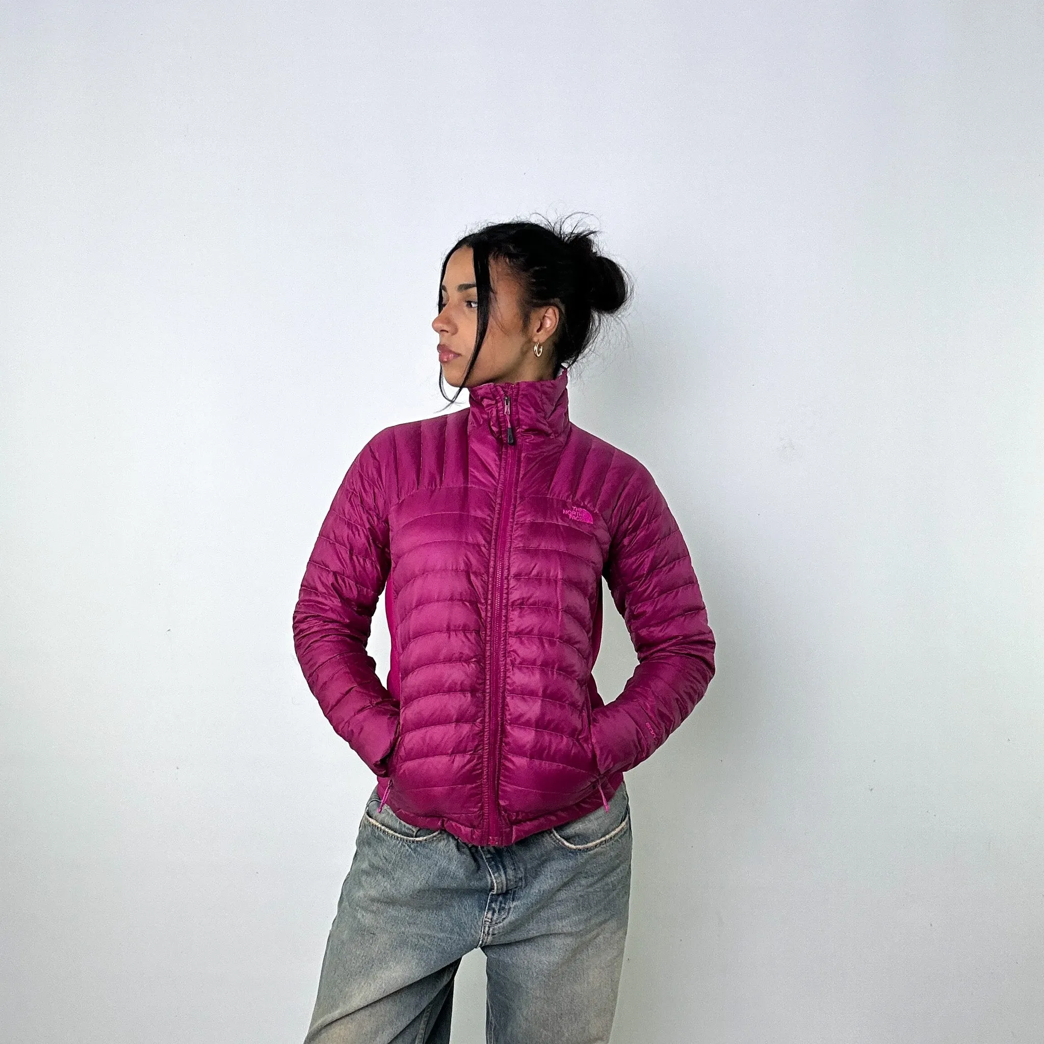 Purple 90s The North Face 600 Series Puffer Jacket Coat (S)