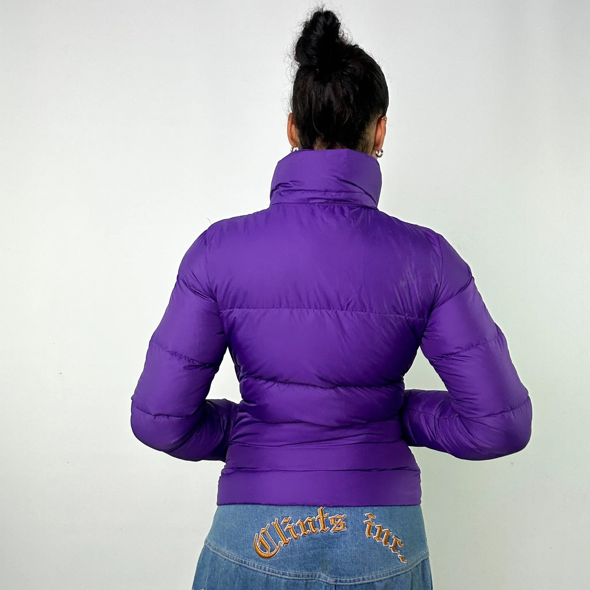 Purple y2ks NIKE Puffer Jacket Coat (M)