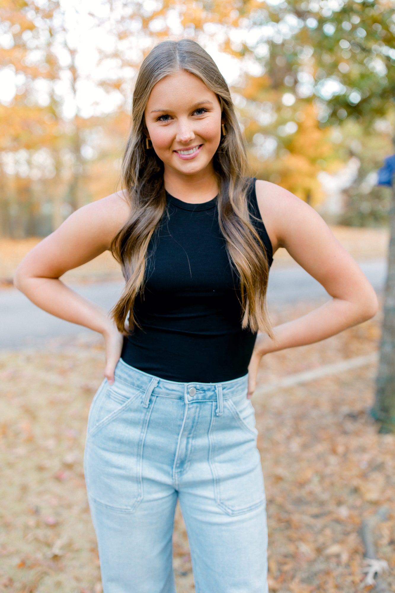 Ribbed Bodysuit - Black