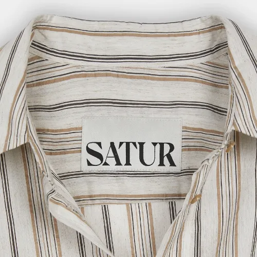 SATUR  |Street Style Elegant Style Logo Shirts & Blouses