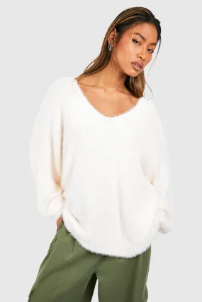 Slouchy Fluffy Knit Sweater