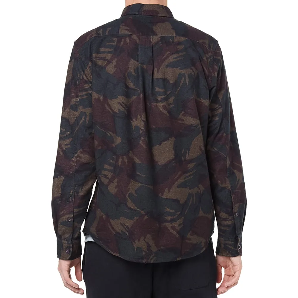 Stussy Lux Camo Flannel ShirtWine Camo