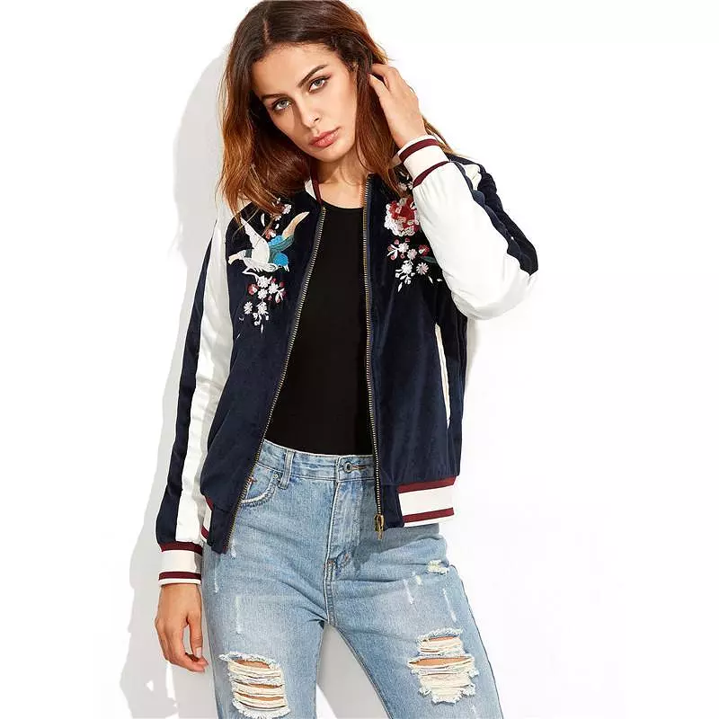 Take It Easy Floral Bomber Jacket