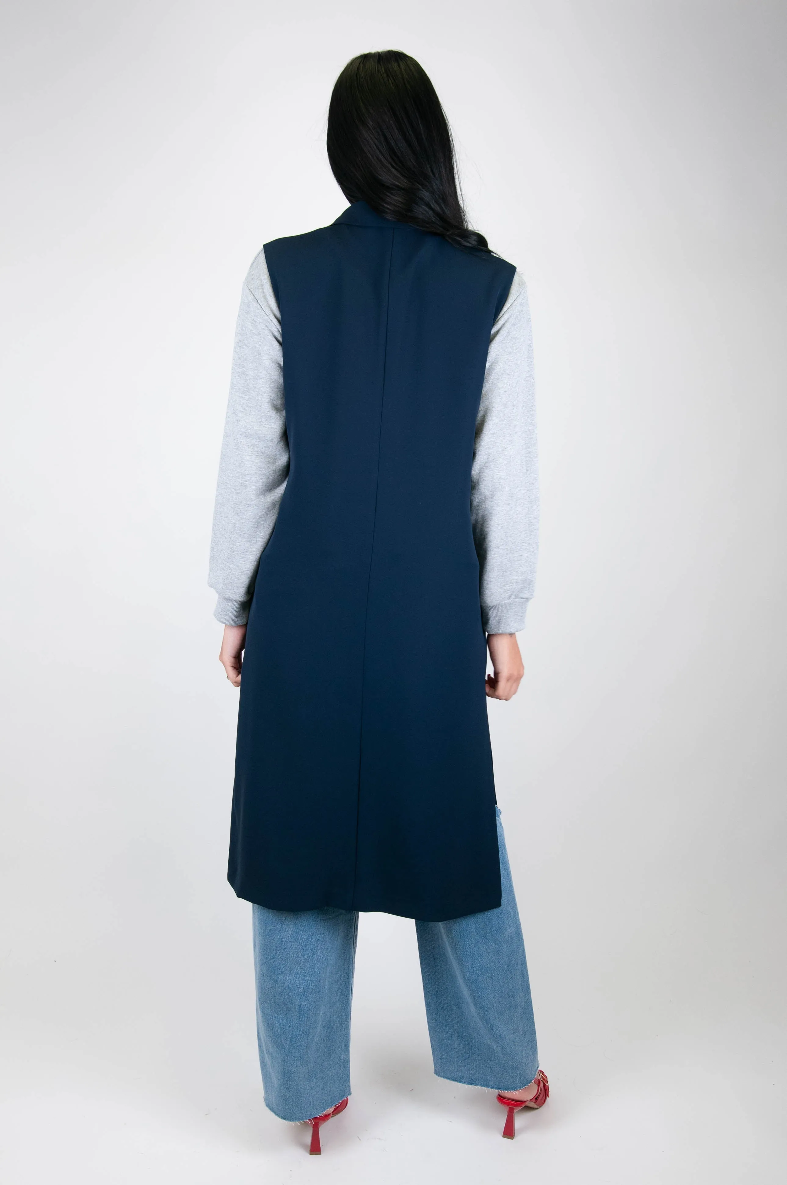 Tensione in - Maxi gilet doppiopetto