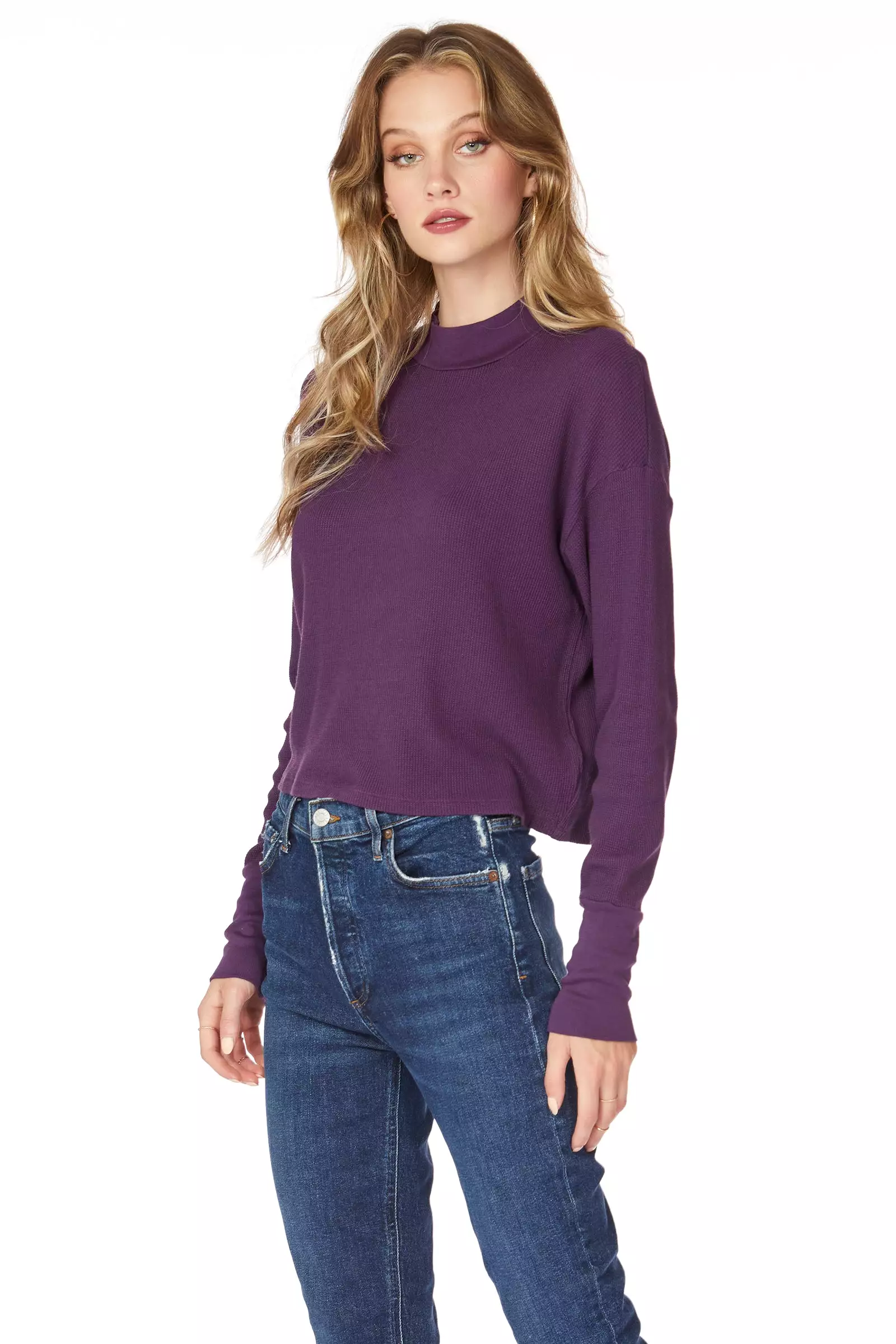 THERMAL RIB MIX TURTLENECK