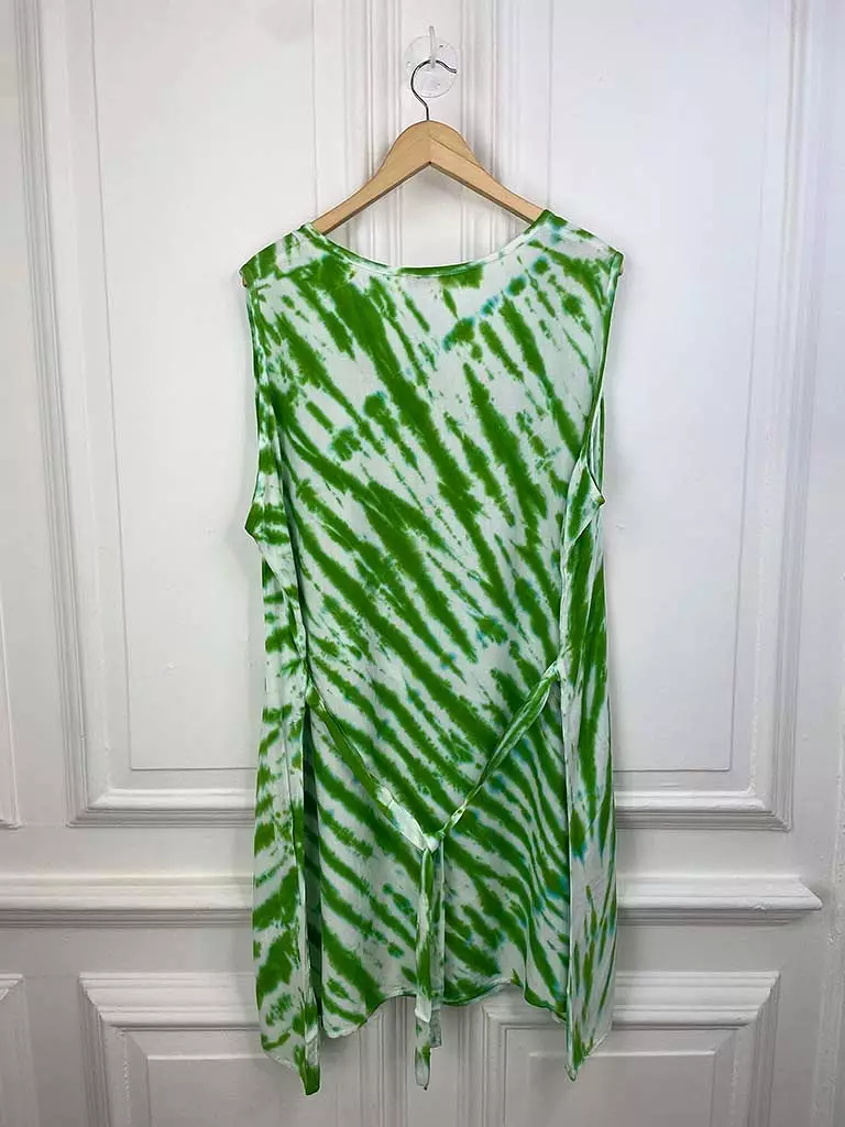 Tie Dye Sleeveless Tunic - Apple