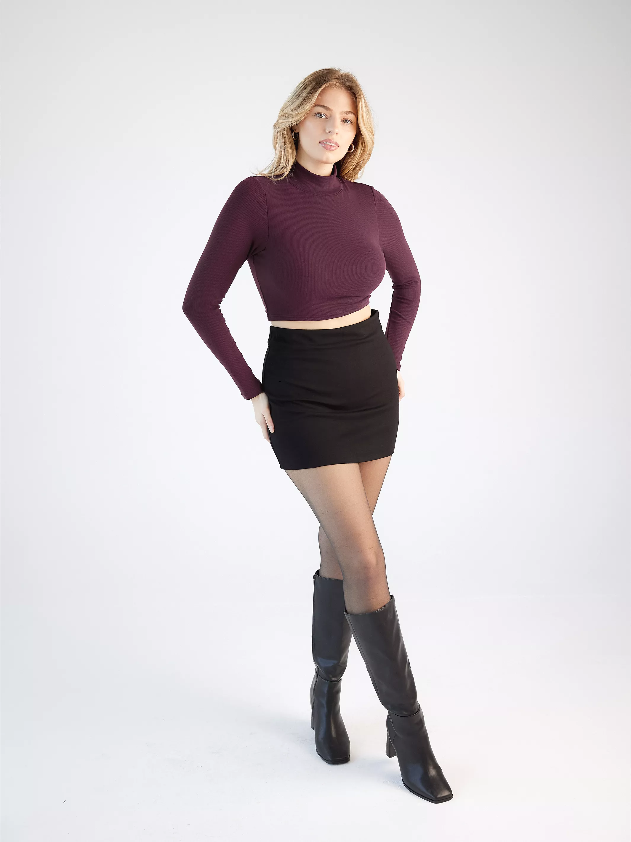 Turtleneck Long Sleeve Brami