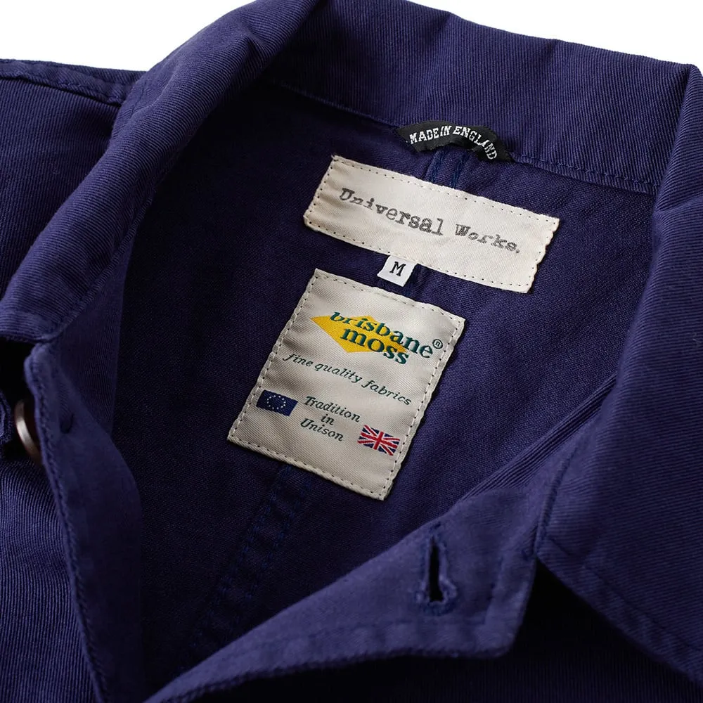 Universal Works Bakers JacketWork Blue Byron Twill