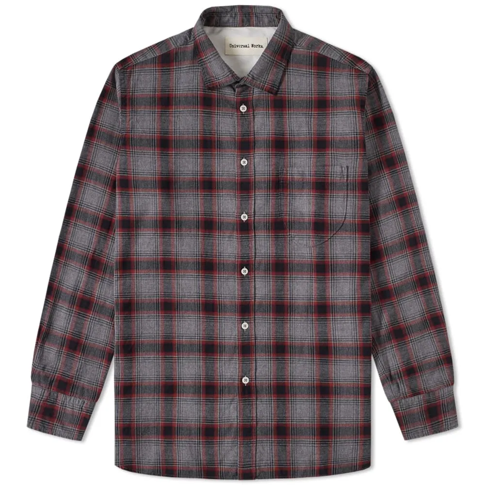 Universal Works Lumber Check ShirtGrey