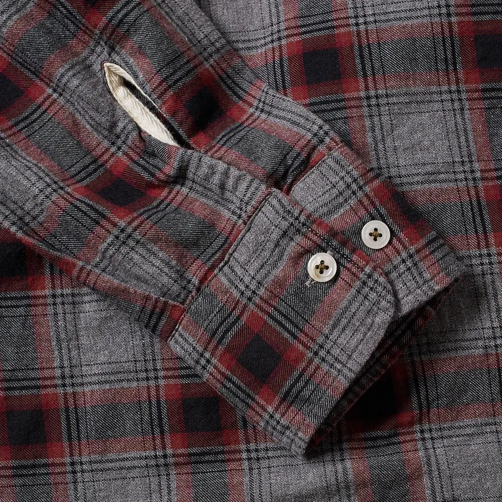 Universal Works Lumber Check ShirtGrey