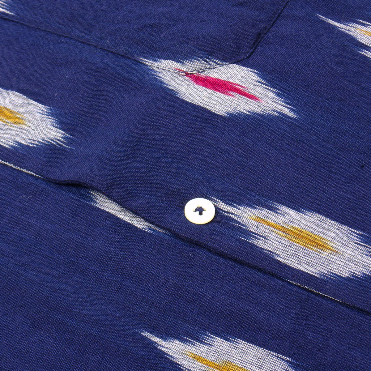 Universal Works - Road Shirt Ikat Multi Color - Indigo