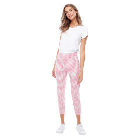 Up! Pants Pink & White Gingham - 67734