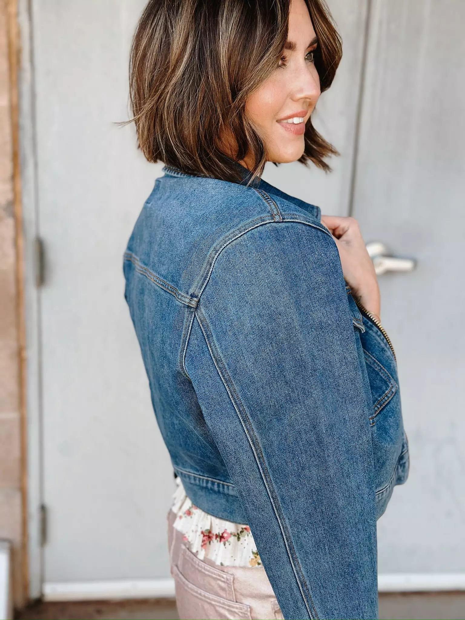 Velvet Heart Nyra Crop Denim Jacket | FINAL SALE