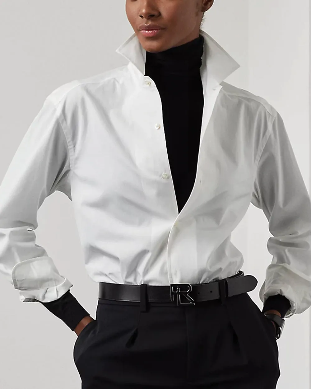 White Long Sleeve Capri Shirt