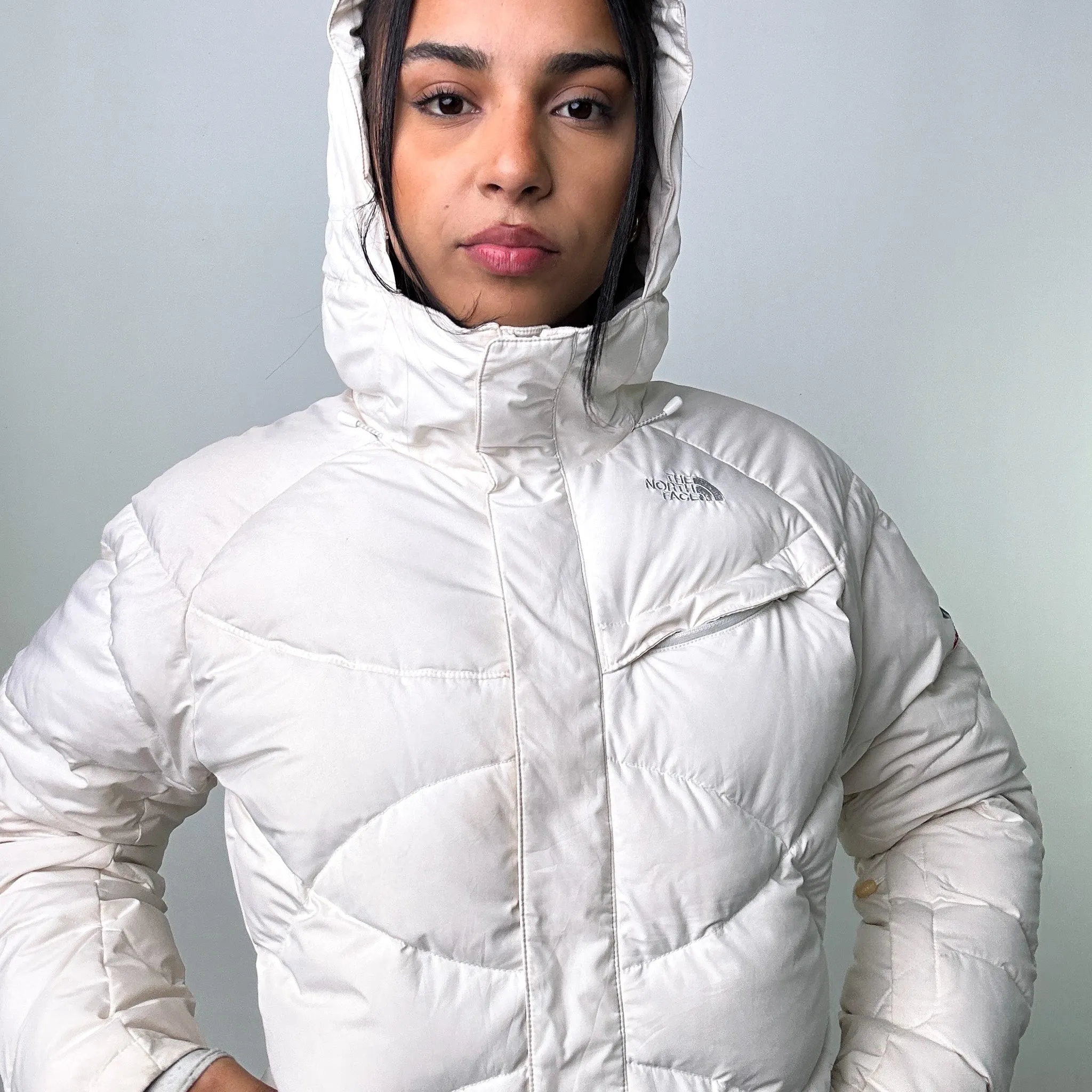 White y2ks The North Face 600 Summit Series Recco Windstopper Puffer Jacket Coat (L)