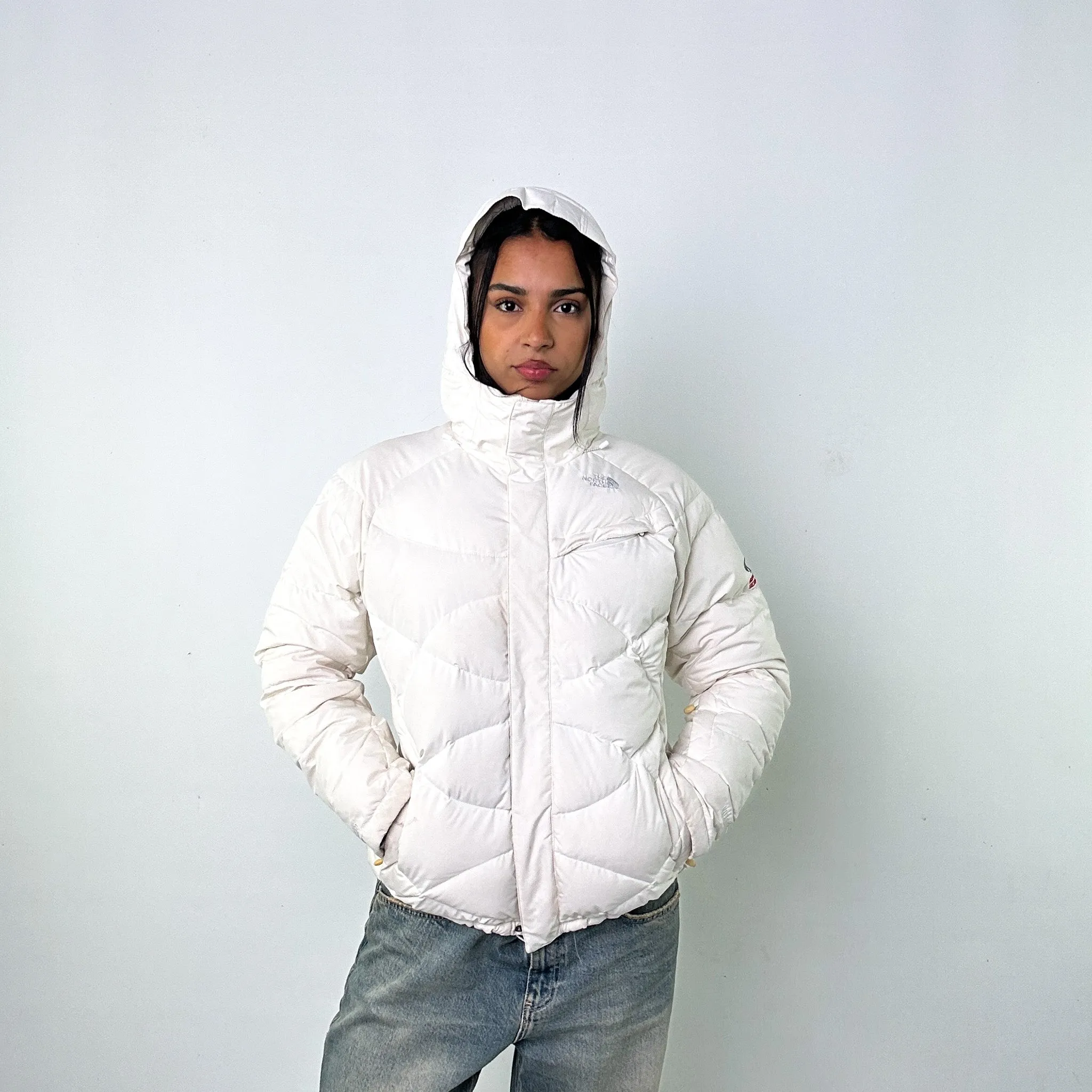 White y2ks The North Face 600 Summit Series Recco Windstopper Puffer Jacket Coat (L)