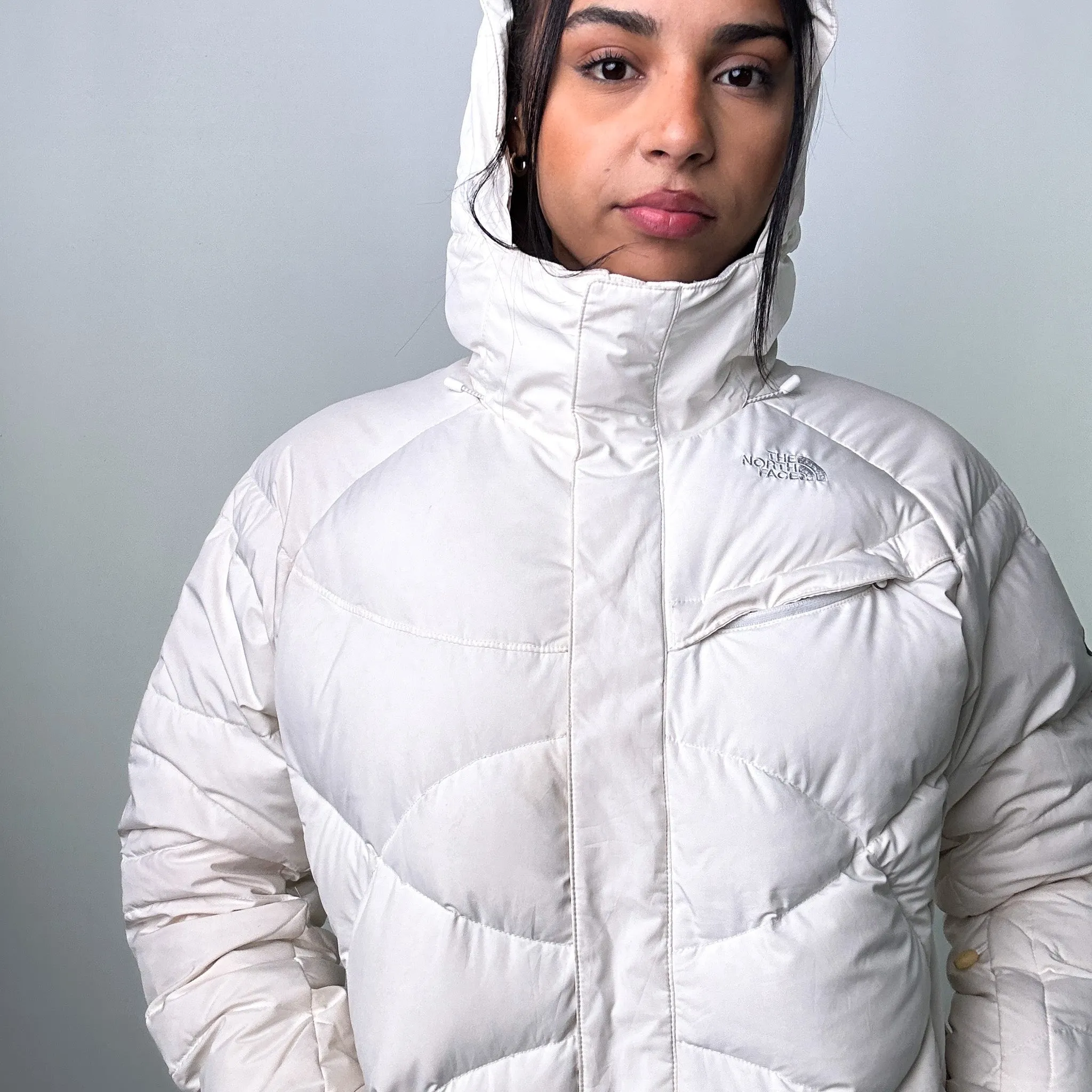 White y2ks The North Face 600 Summit Series Recco Windstopper Puffer Jacket Coat (L)