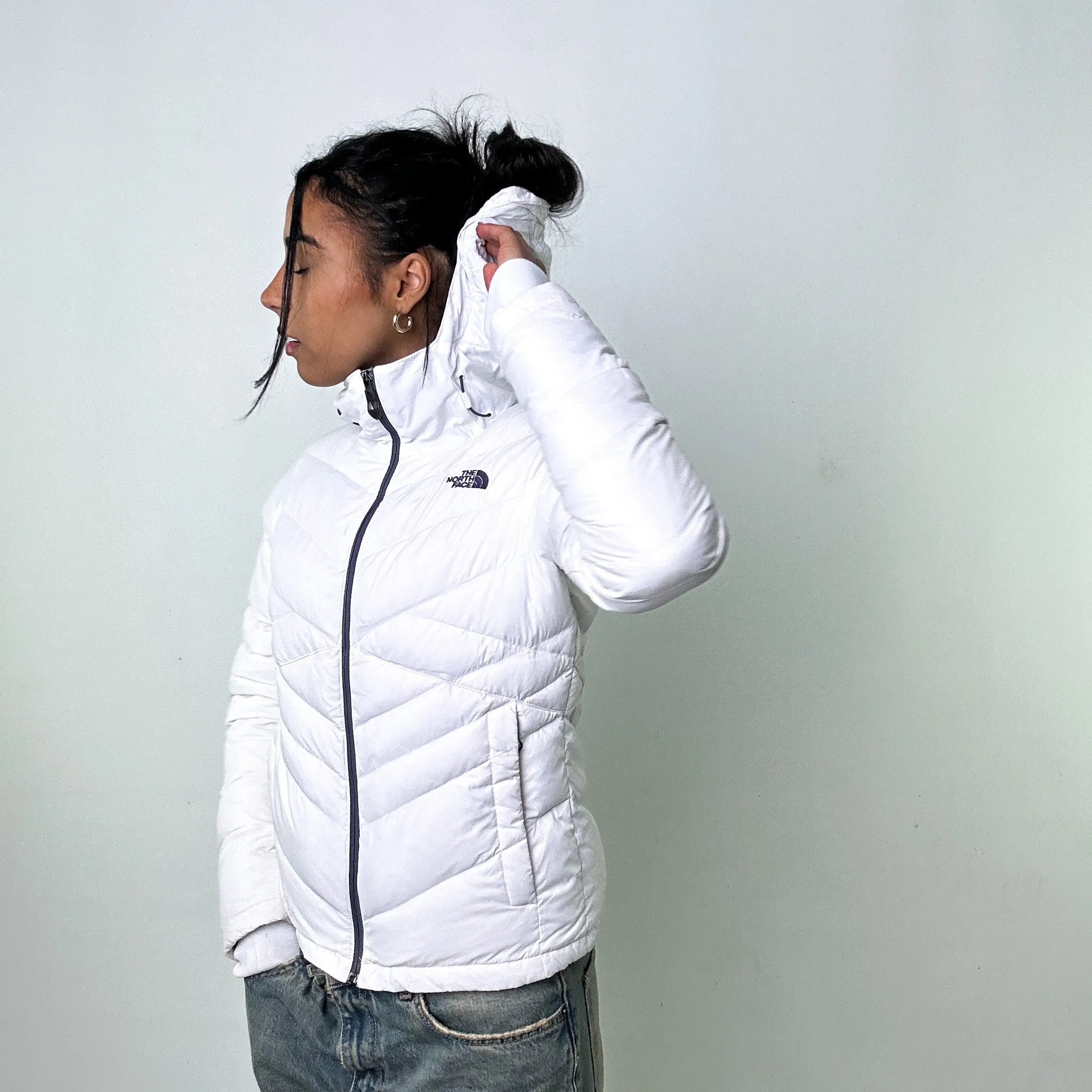 White y2ks The North Face Puffer Jacket Coat (S)