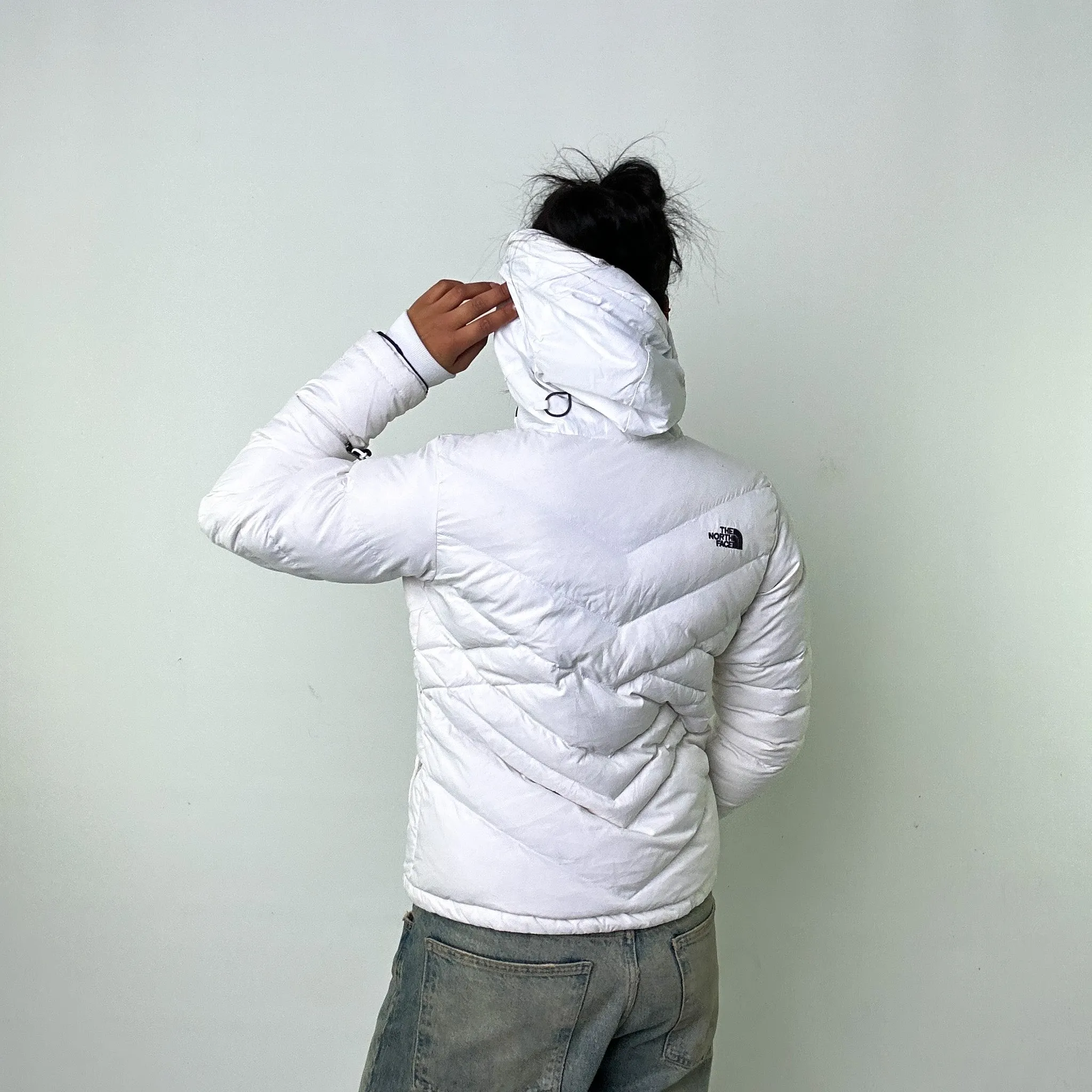 White y2ks The North Face Puffer Jacket Coat (S)